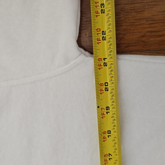 LEVI'S BRAND SIGNATURE WOMENS LONG SLEEVES WHITE SWEATSHIRT MEDIUM - Picture 10 of 15